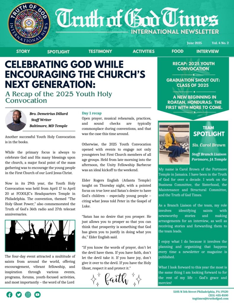 Final June 2025 Newsletter Vol. 4. No. 2